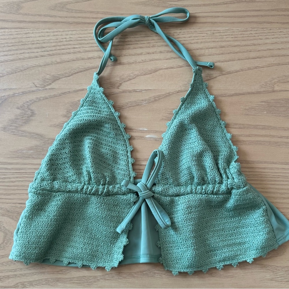 Wild Fable Light Green swim bikini Top